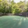 a soccer pitch with a fence around it