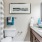 a bathroom with a marble countertop