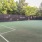 a soccer pitch with a fence around it